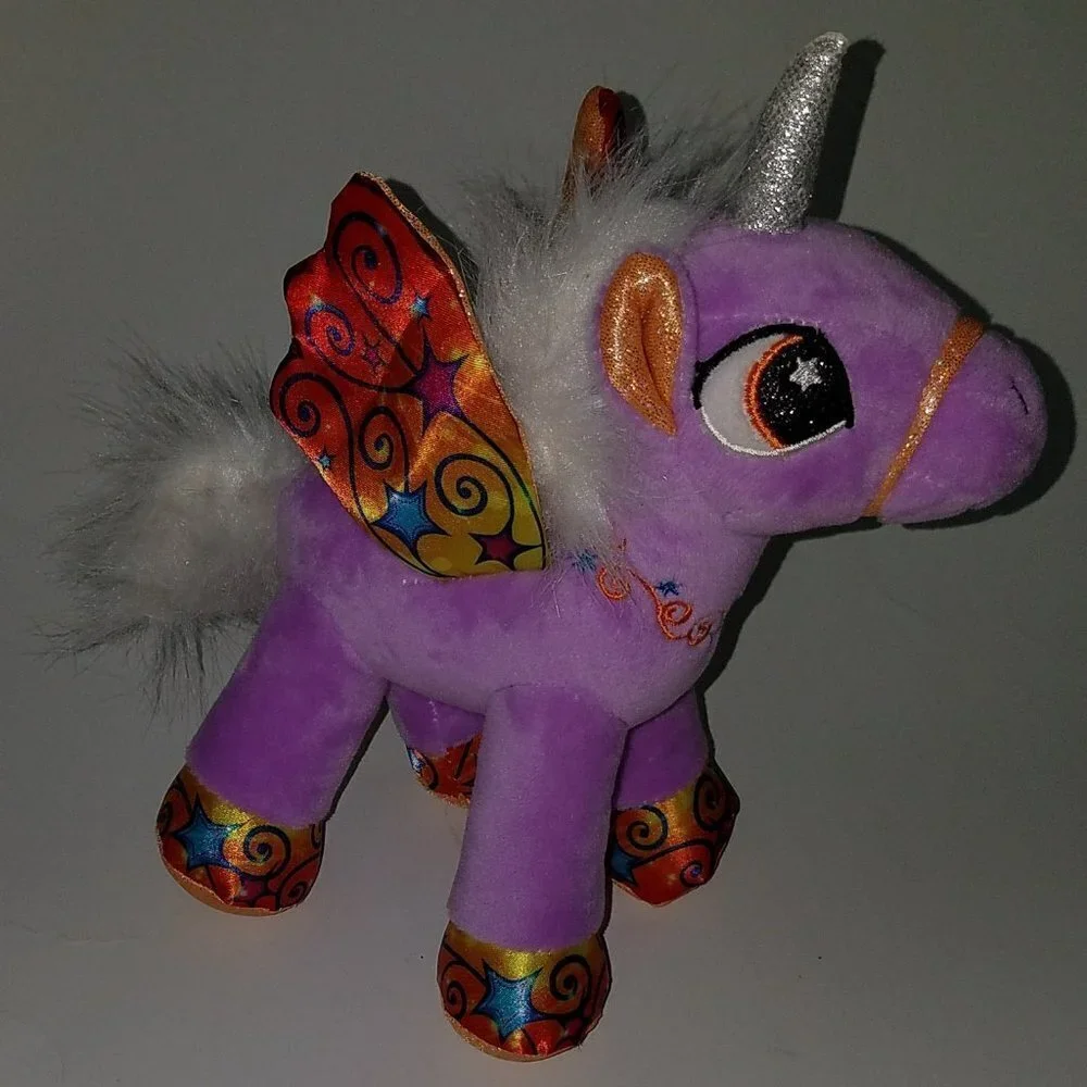 Magical Unicorn Pony Pegasus Purple Horse Horn Wings Plush Kipp Brothers 2017